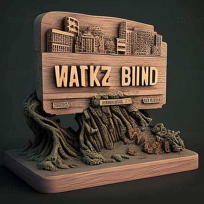 3D model The Walking Zombie Dead City game (STL)